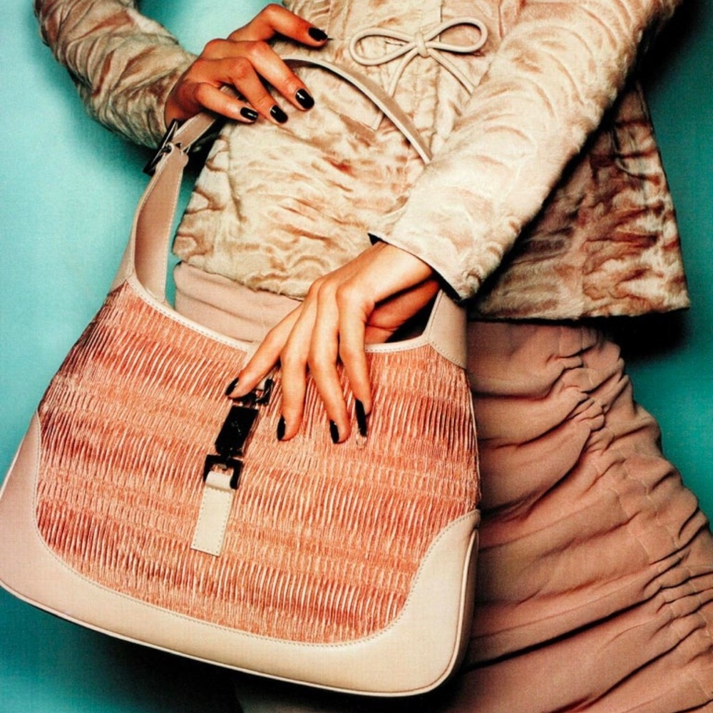 GUCCI By Tom Ford 1999 Ruched Silk Jackie Shoulder Bag